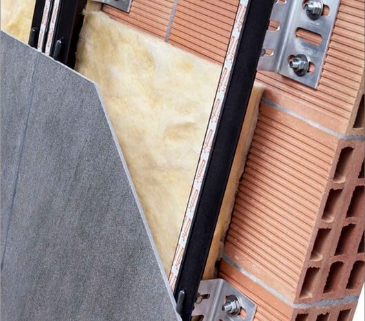 نصب نمای ساختمان به روش خشک با پیچ و مهره