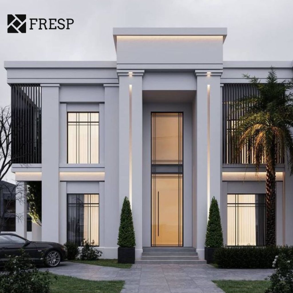 طراحی نما ساختمان سبک نئو کلاسیک