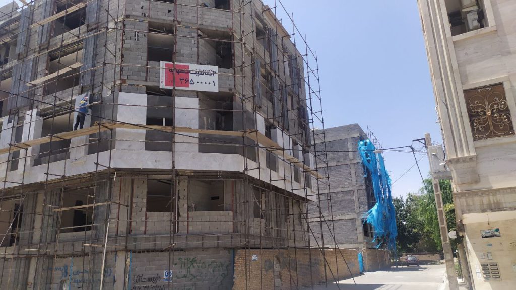 ساختمان آرش در مرحله اجرایی