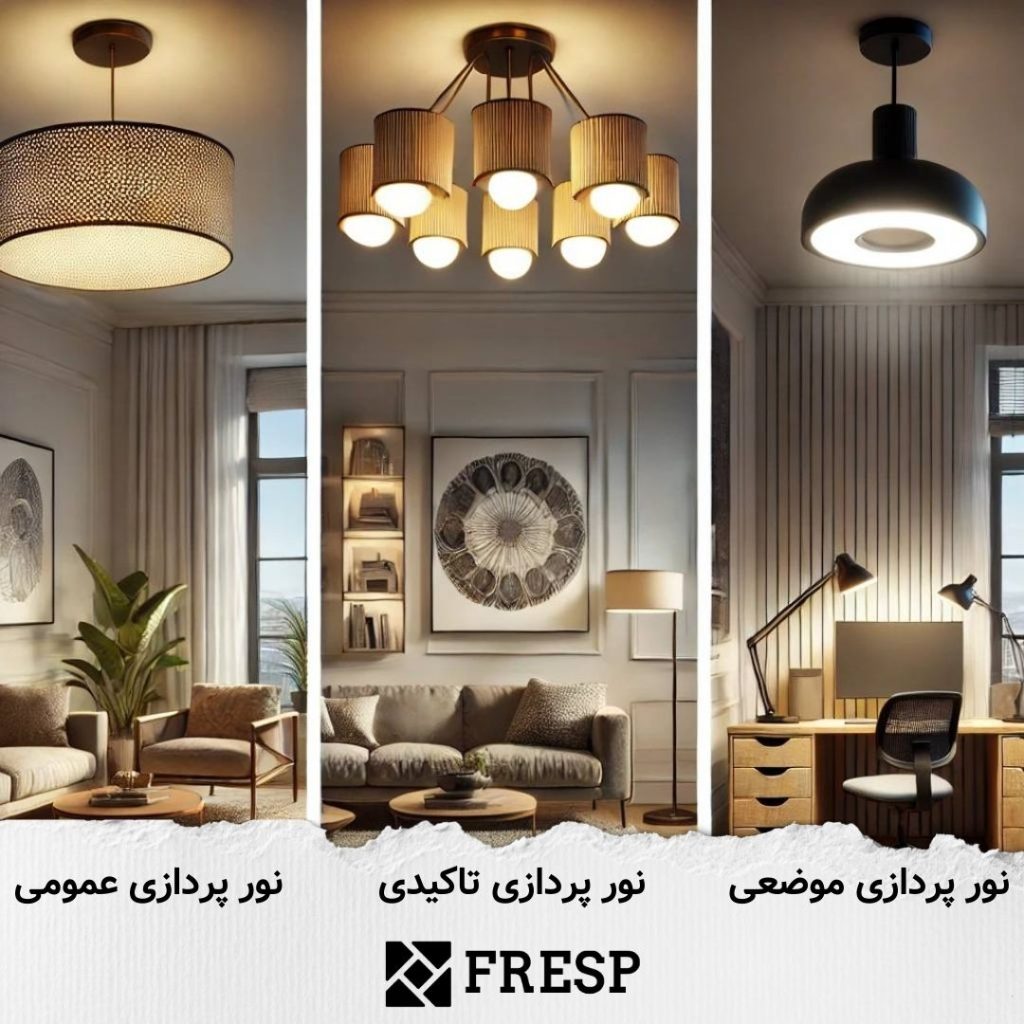 انواع نور پردازی